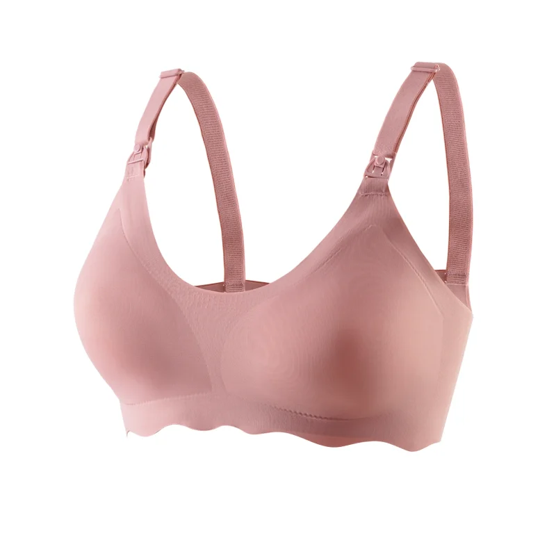 New Women Traceless Women's Comfortable and Breathable Ultra Thin Breastfeeding Bra Detachable Breastfeeding Bra
